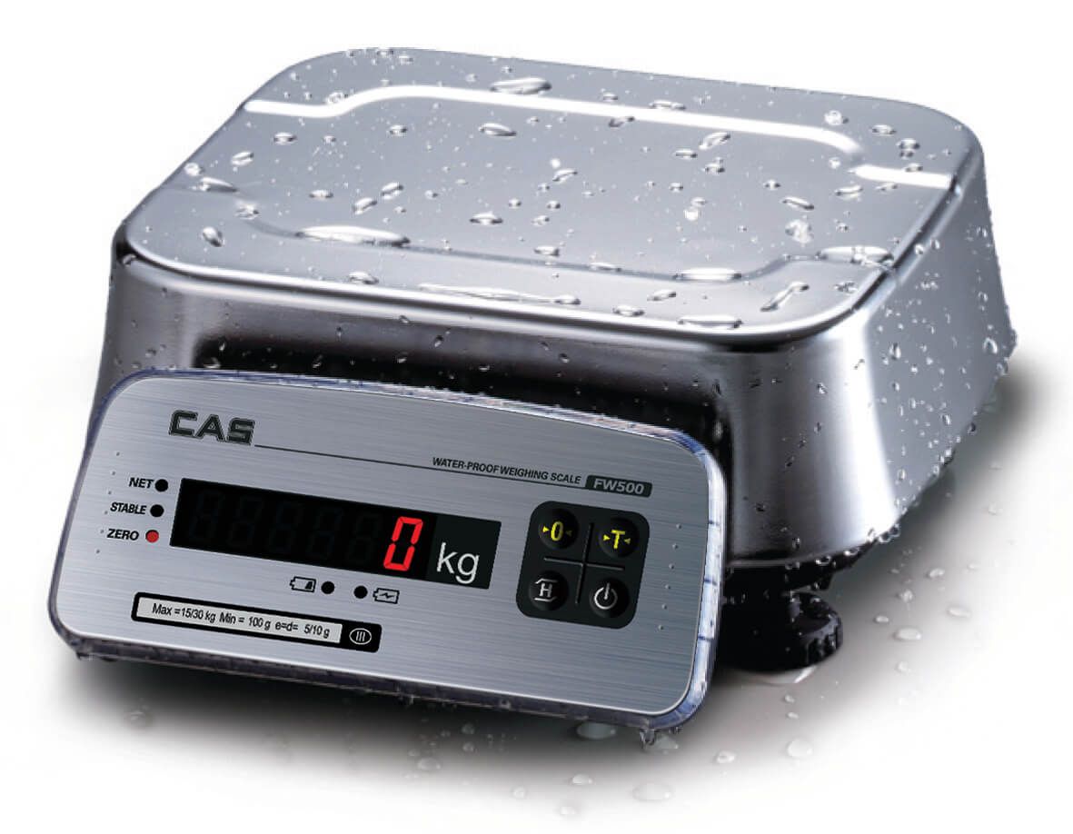 Весы порционные (фасовочные) Cas FW500-E-15, влагозащищенные (LED)