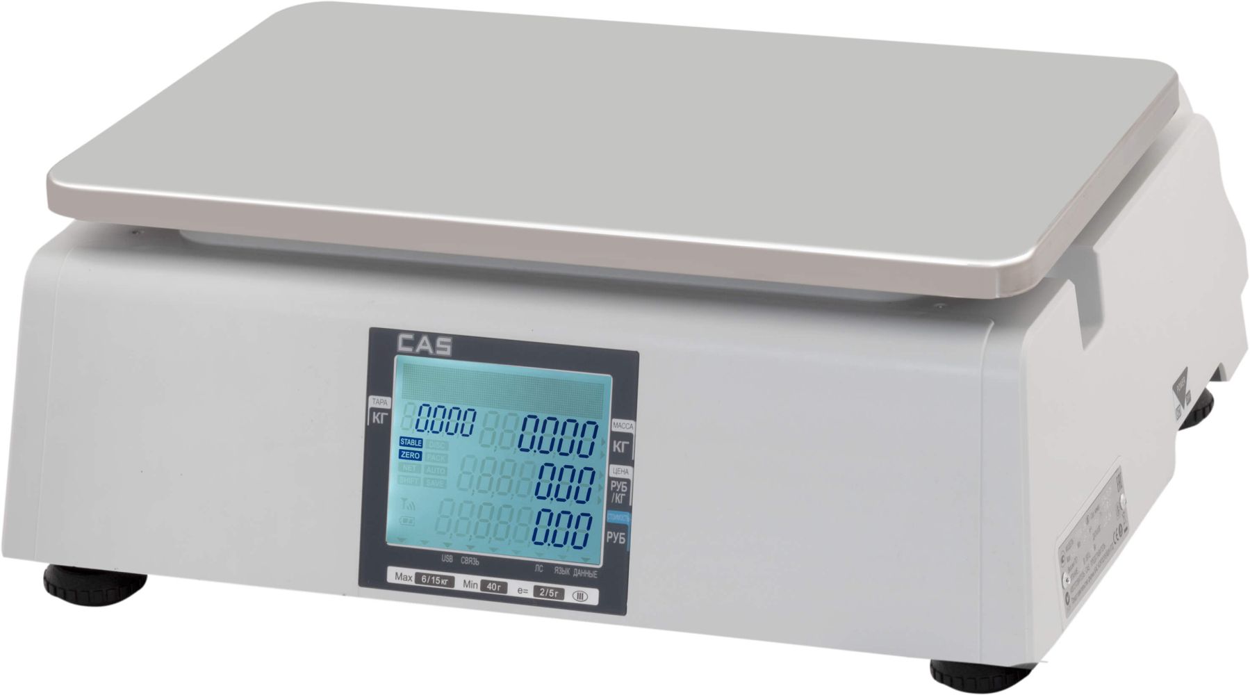 Весы с печатью этикеток Cas CL3000J-06B (TCP/IP)