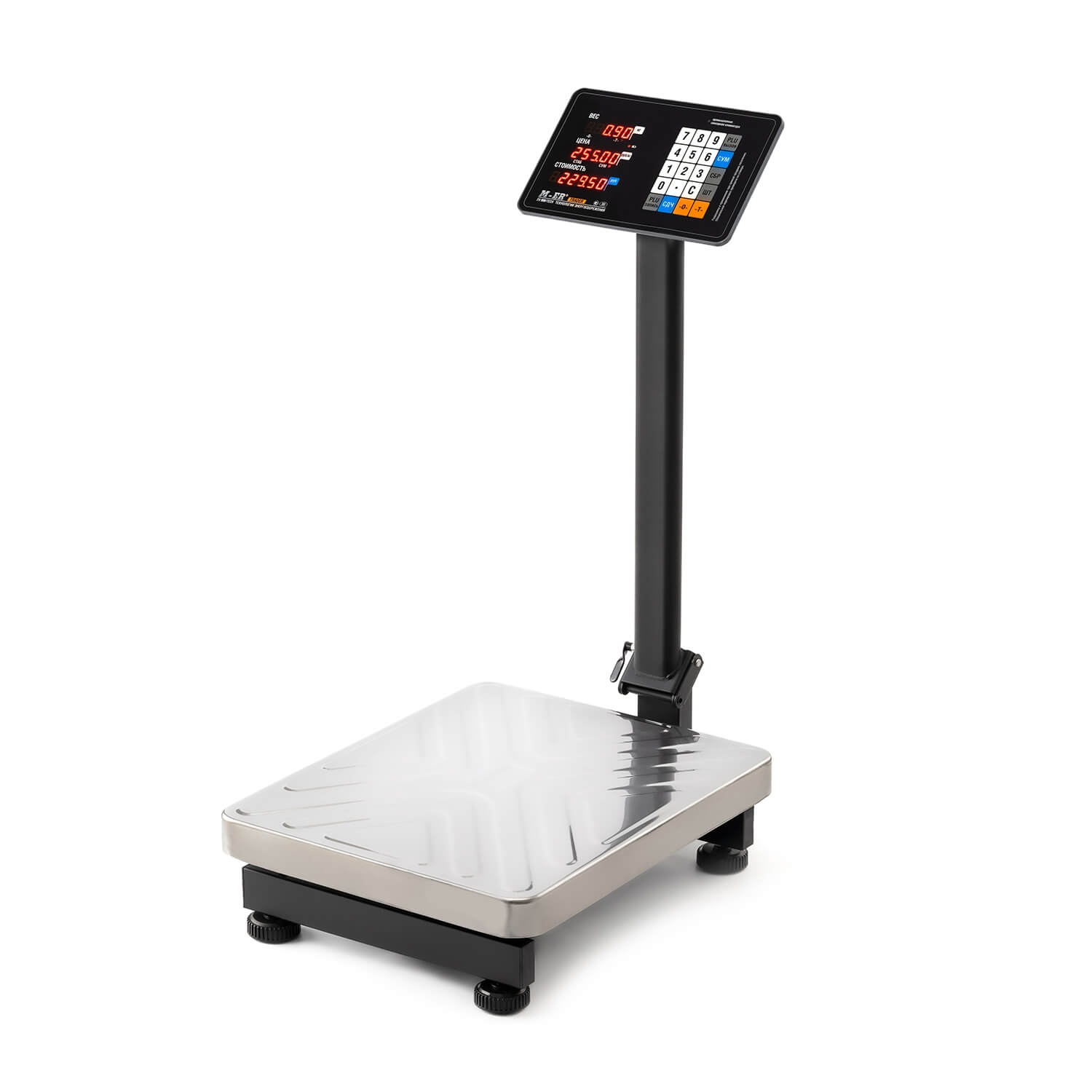 Торговые напольные весы M-ER 333 ACP-150.20/50 "TRADER" с расч. стоимости LED