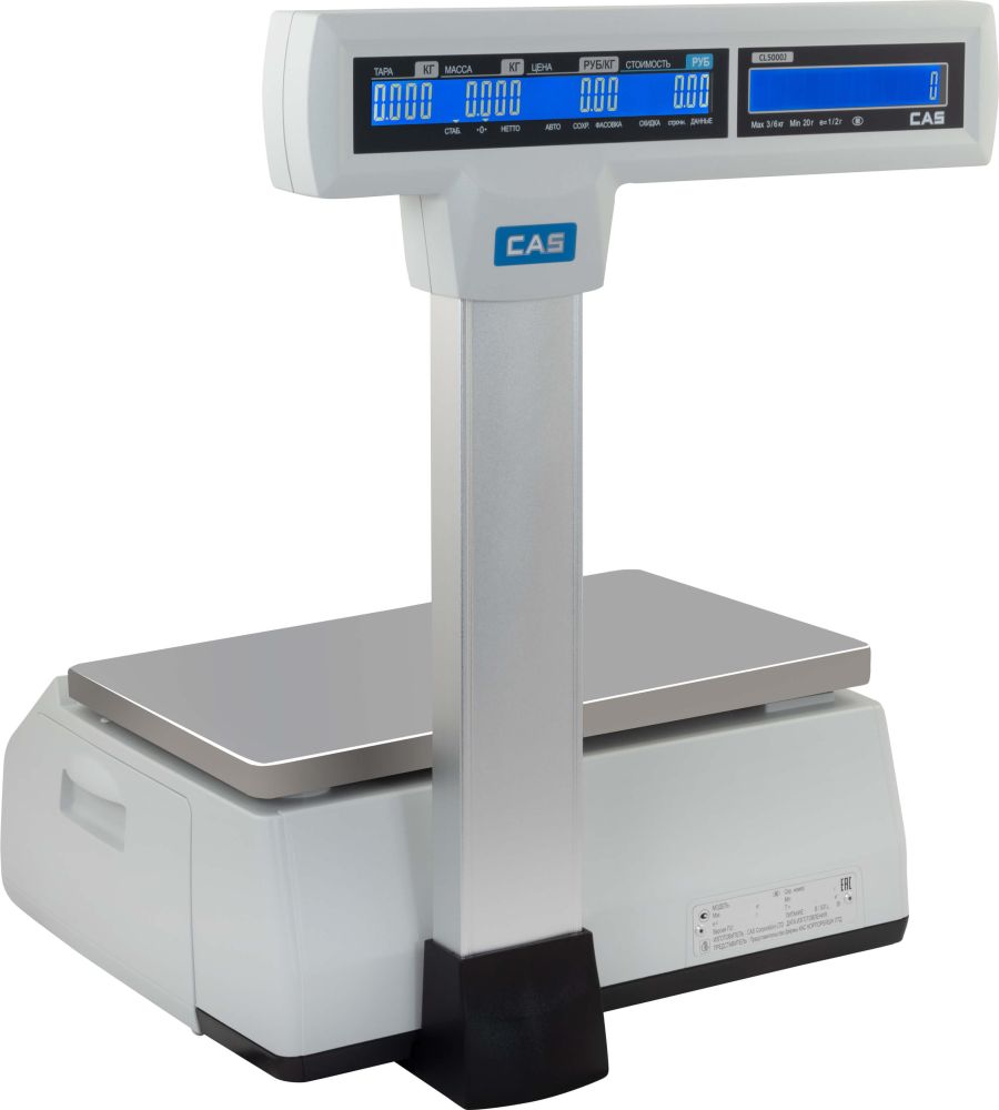 Весы с печатью этикеток Cas CL-5000J-30IP