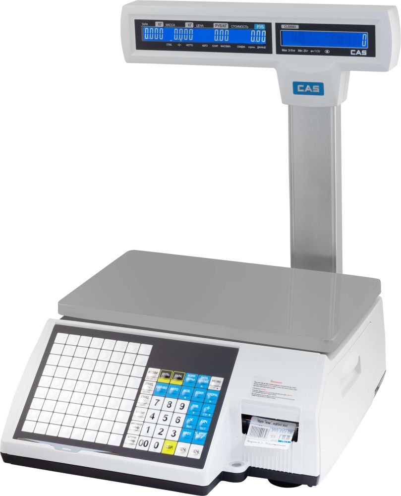 Весы с печатью этикеток Cas CL-5000J-30IP