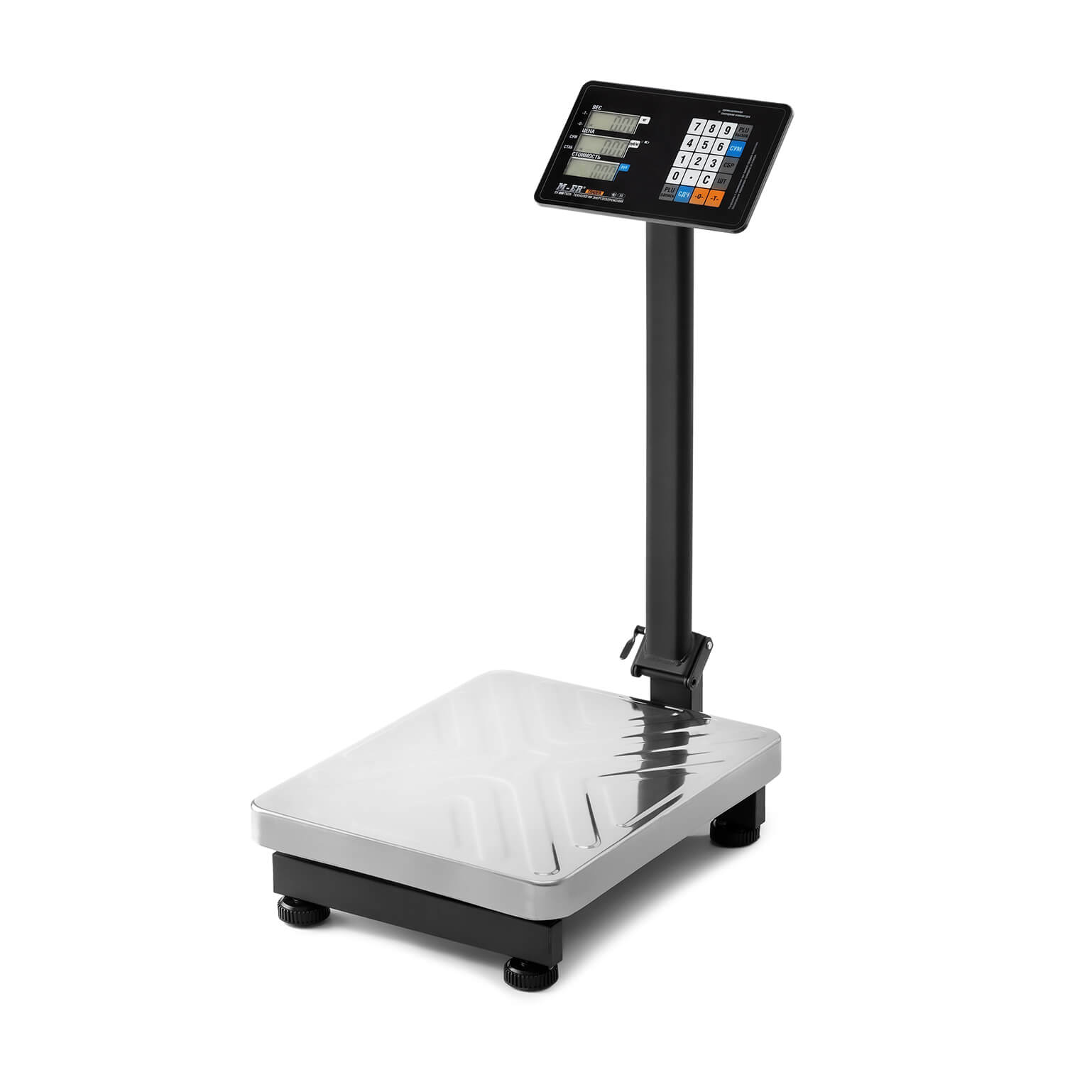 Торговые напольные весы M-ER 333 ACP-150.20/50 "TRADER" с расч. стоимости LCD